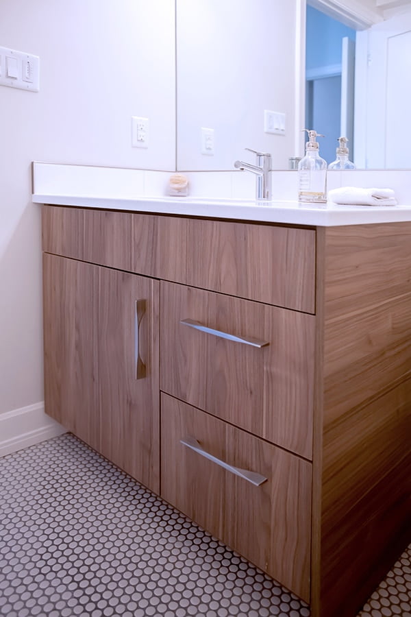 custom bathroom quartz white vanity top