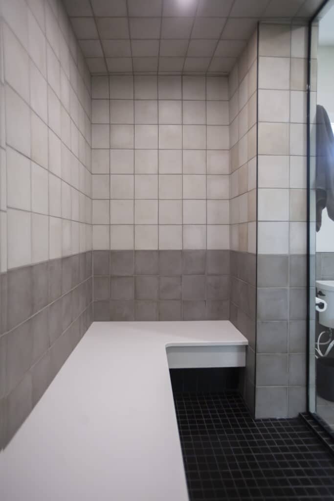 quartz bench steam shower custom shower bench white quartz