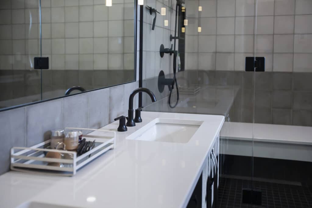 quartz custom ensuite bathroom vanities