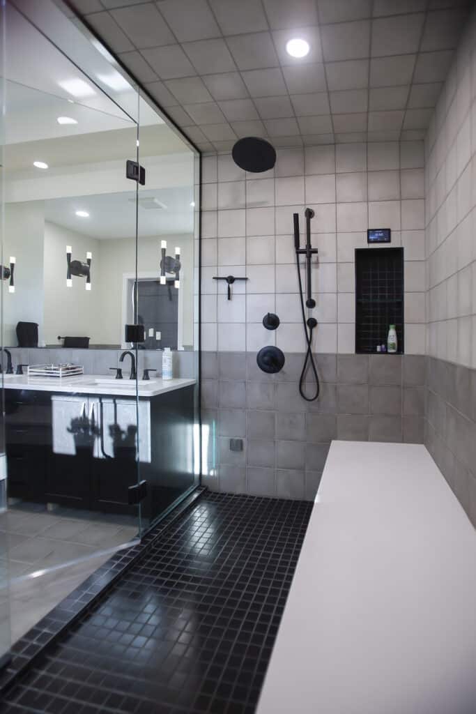 quartz steam shower bench custom bench in steam shower